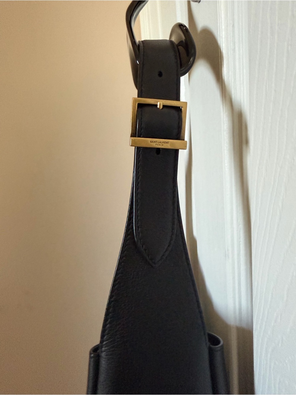 Saint Laurent Black Le A 5 7 Supple Hobo Small With Zoomoni Organizer - BNIB - Picture 8 of 16